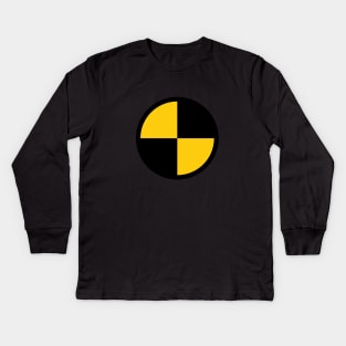 Crash Test Symbol Kids Long Sleeve T-Shirt